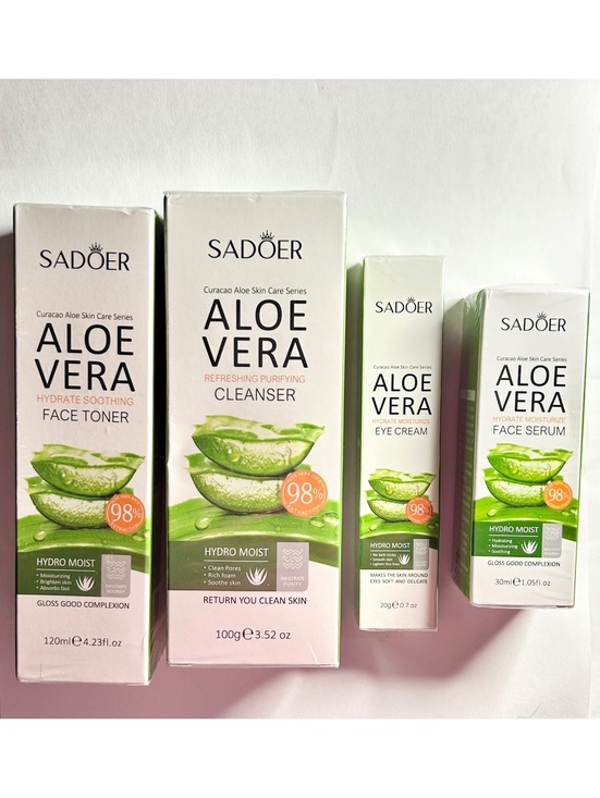 Other - SADOER Curacao Aloe Vera Hydrating & Soothing 4-Pc Facial Care Bundle - NIB